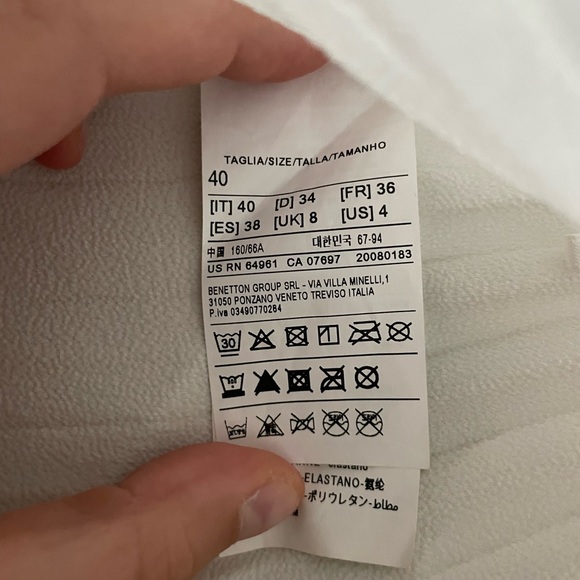 Sisley Pleated Skirt sz 40 - Picture 6 of 6